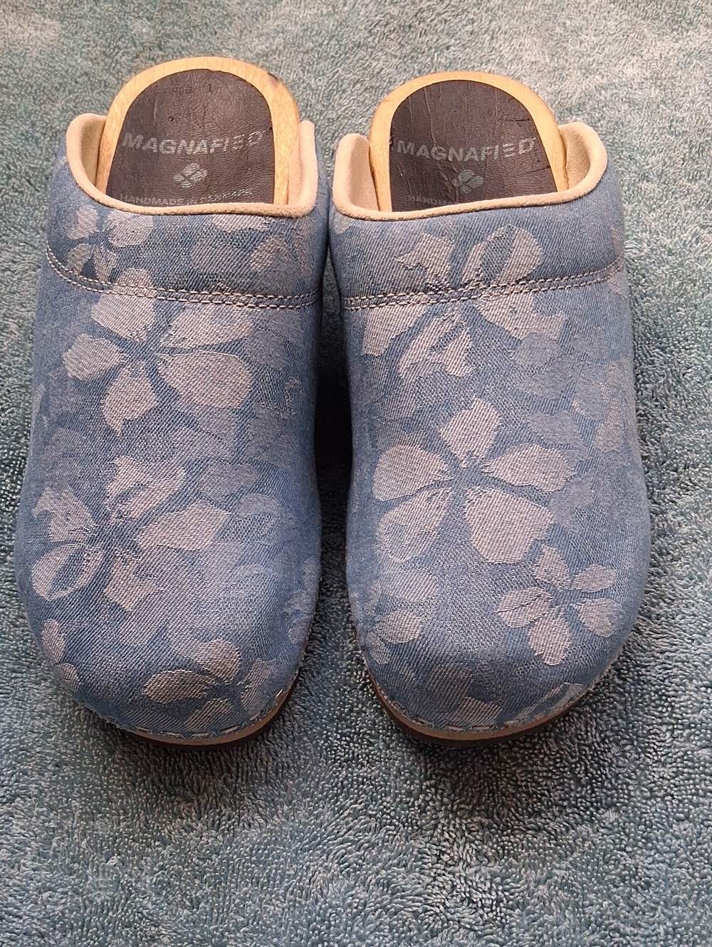 New Magnafied KUNSTEN Japanese Denim Clogs Size 40